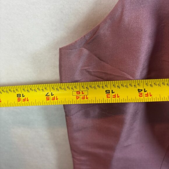 Vintage Rona Rowan Pink Silk Dress & Jacket Size 10 - Picture 4 of 16